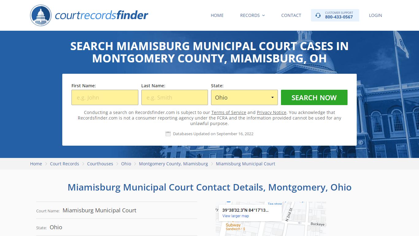 Miamisburg Municipal Court Case Search - Montgomery County, OH ...